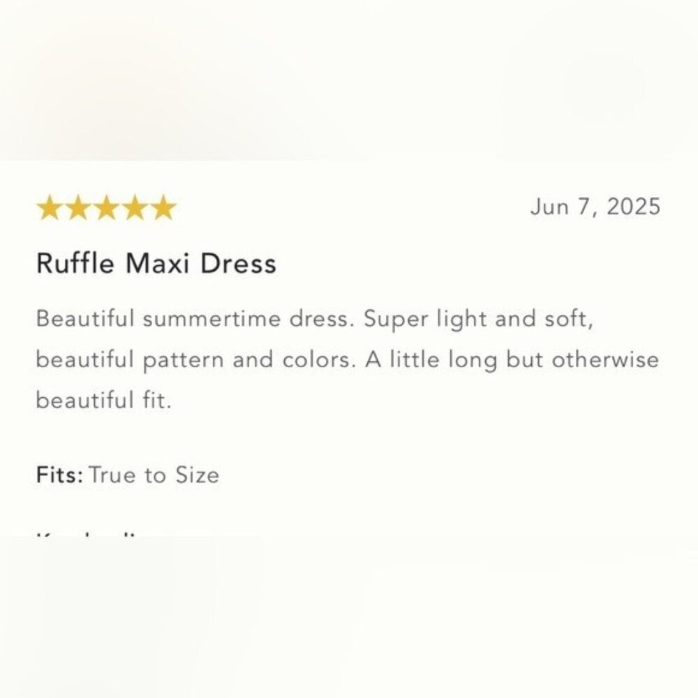 NWT Size M/L- PQ Swim Tiered Ruffle Maxi Dress (NWT US$ 165) - Picture 13 of 16